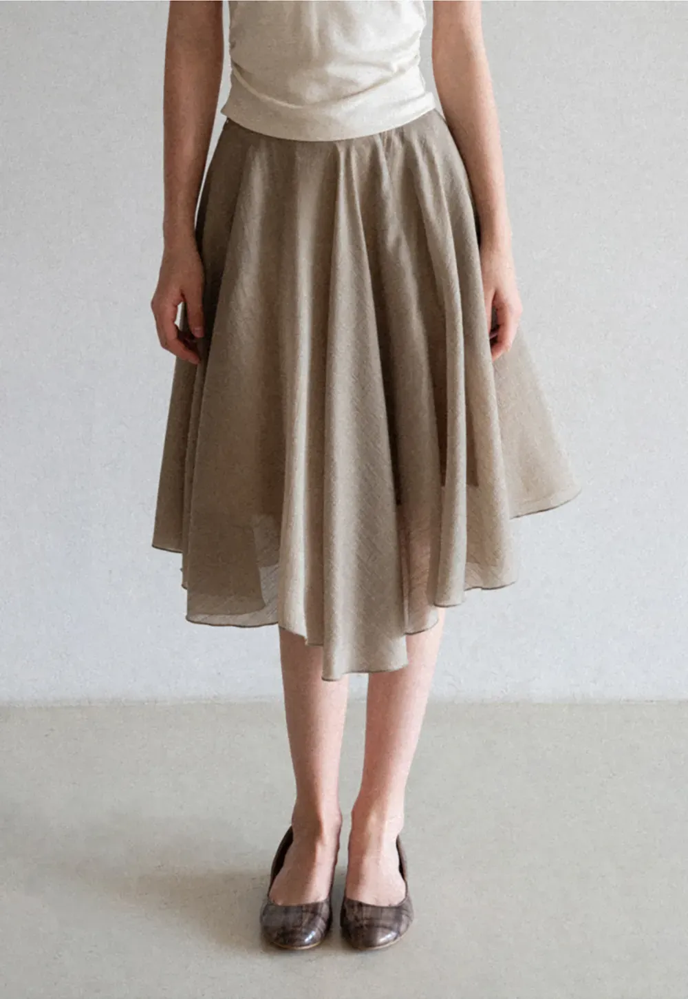 Layered A Line Skirt