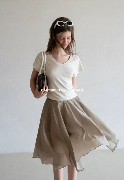 Layered A Line Skirt
