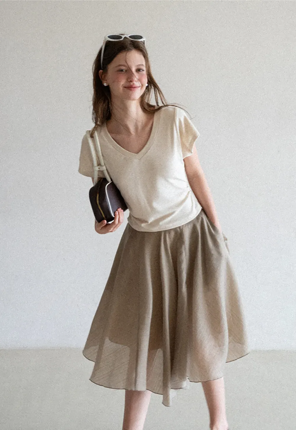 Layered A Line Skirt