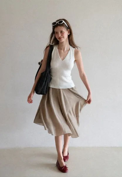 Layered A Line Skirt