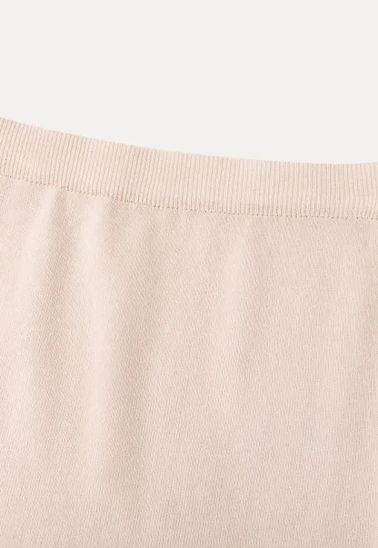 High Waist Asymmetric Hem Skirt