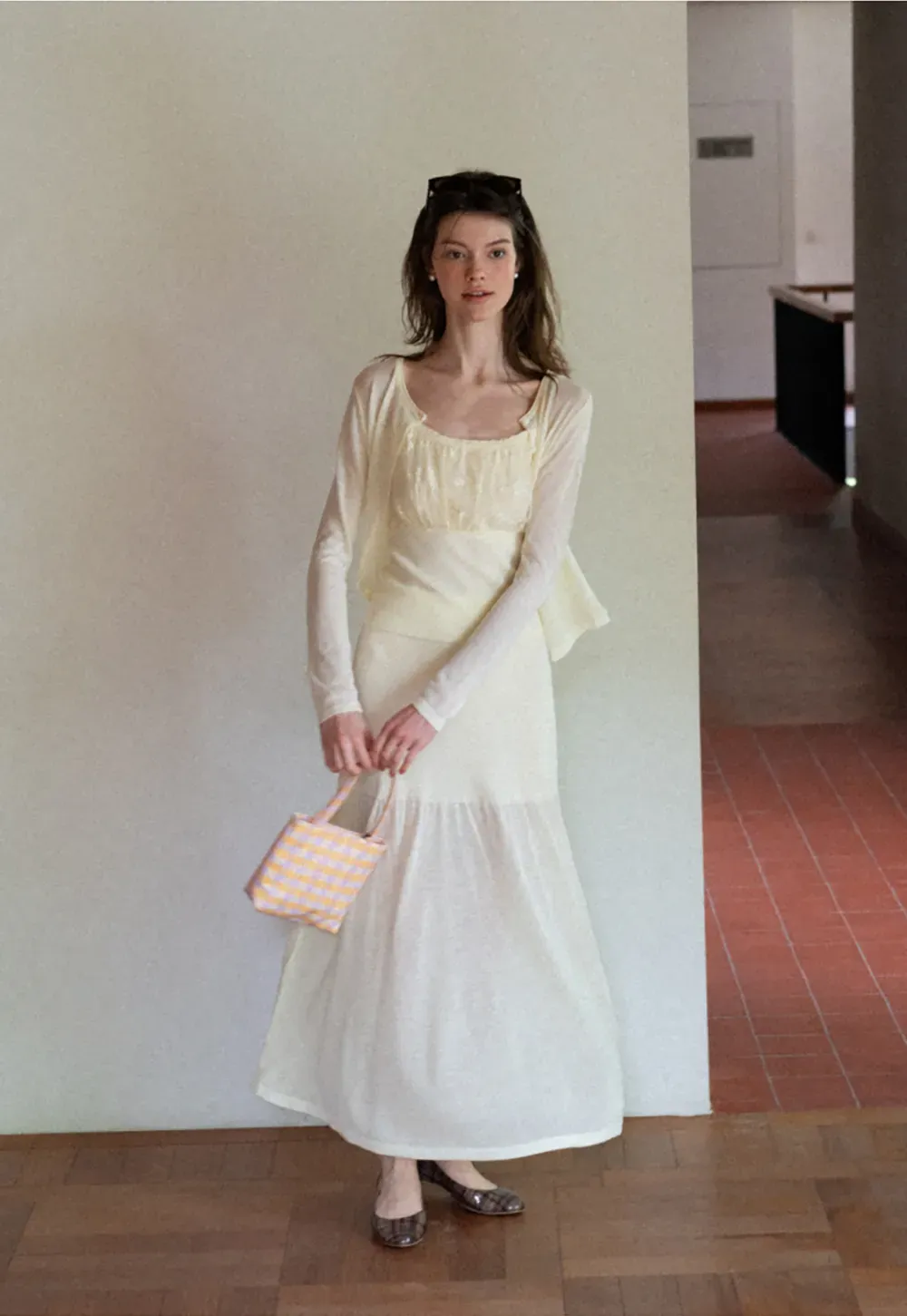 High Waist Asymmetric Hem Skirt