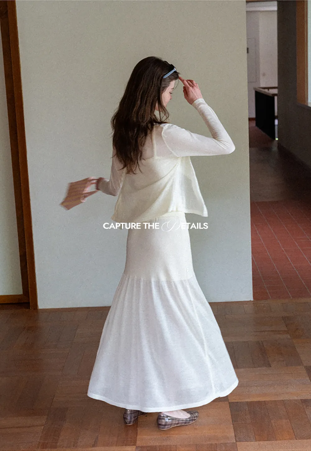 High Waist Asymmetric Hem Skirt