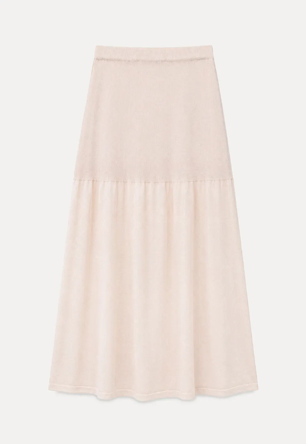 High Waist Asymmetric Hem Skirt
