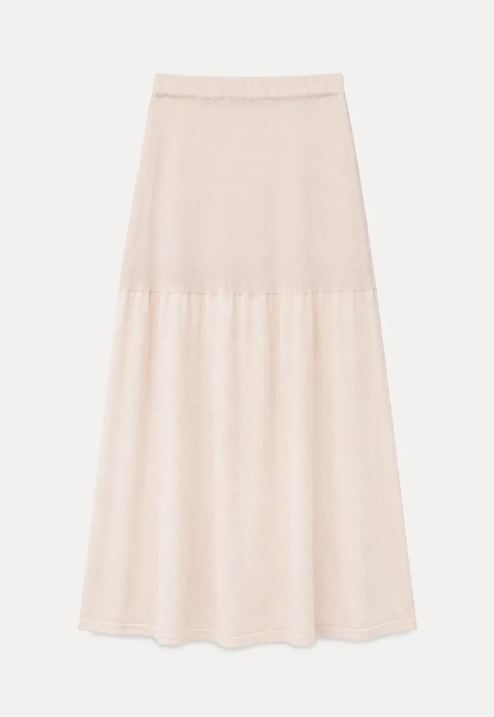 High Waist Asymmetric Hem Skirt