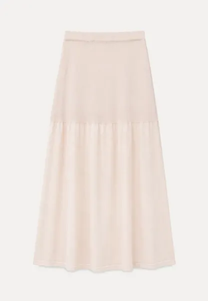 High Waist Asymmetric Hem Skirt