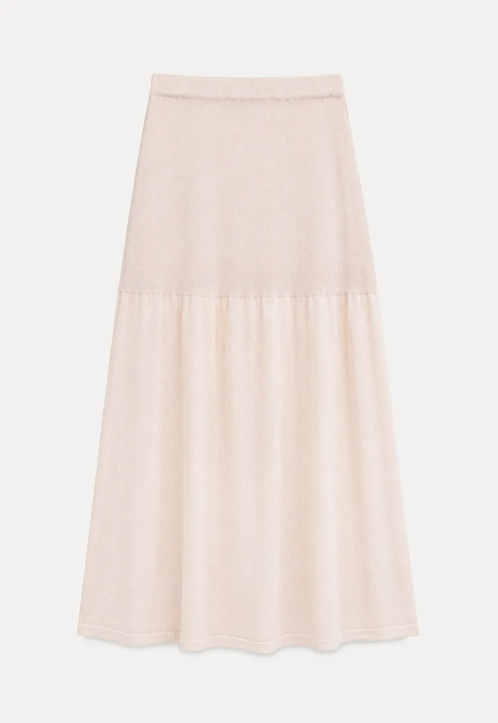 High Waist Asymmetric Hem Skirt