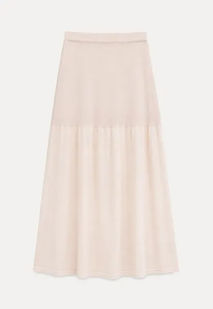 High Waist Asymmetric Hem Skirt