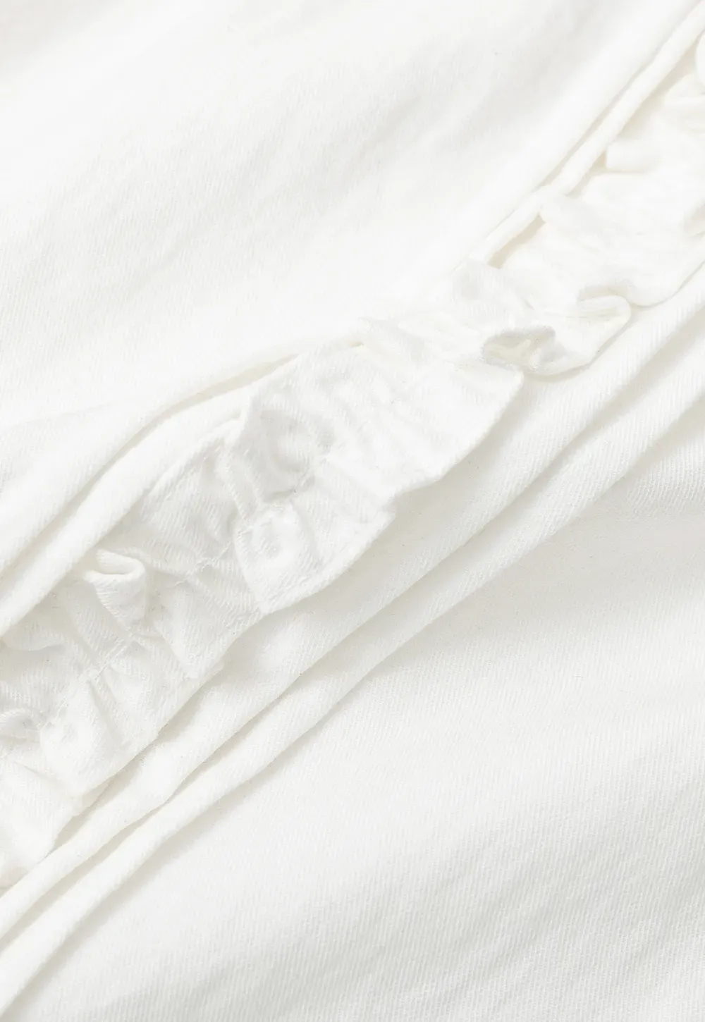 Lace Trim Drawstring A Line Skirt