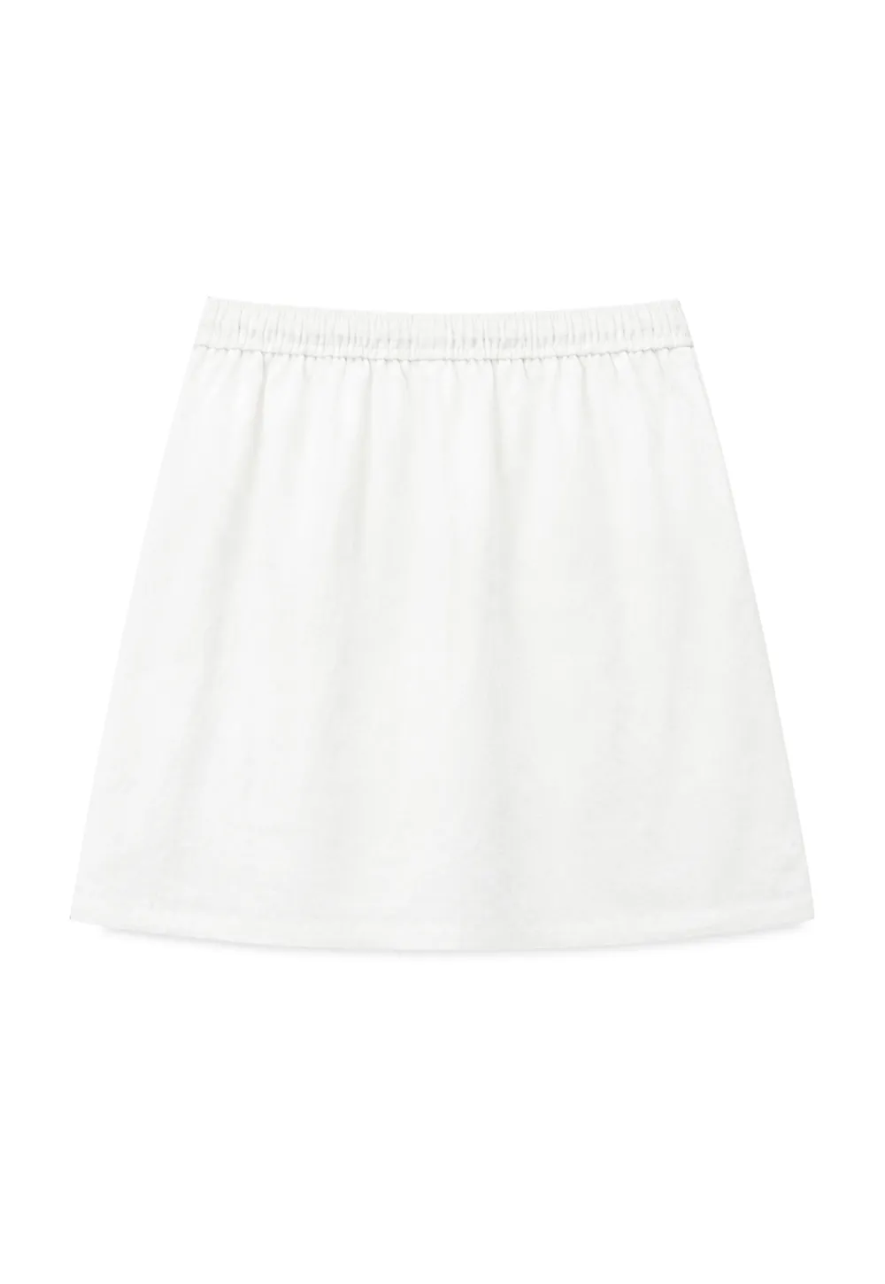 Lace Trim Drawstring A Line Skirt