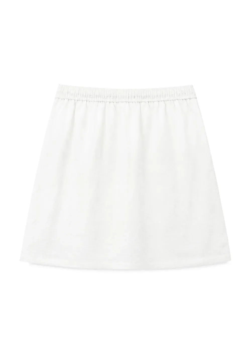 Lace Trim Drawstring A Line Skirt