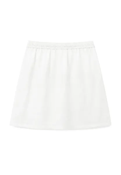 Lace Trim Drawstring A Line Skirt