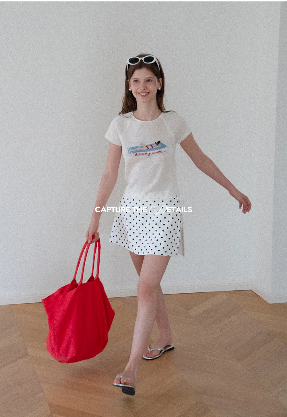 Polka Dot Wrap Skirt