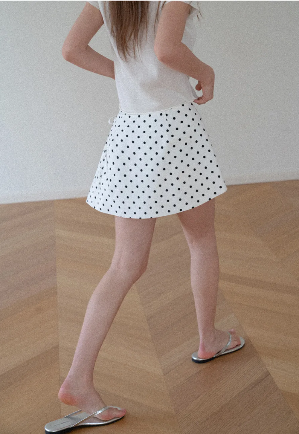 Polka Dot Wrap Skirt