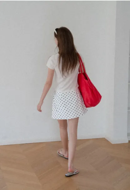 Polka Dot Wrap Skirt