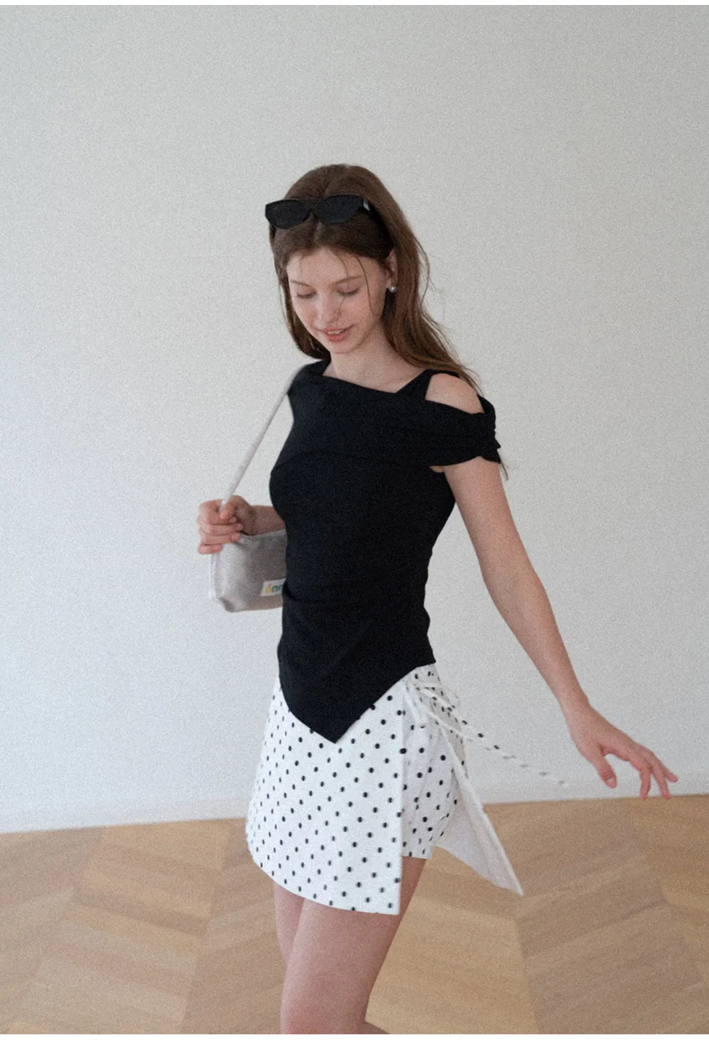 Polka Dot Wrap Skirt