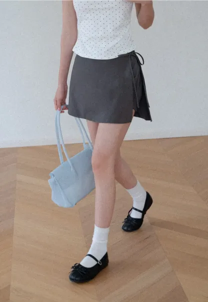 Polka Dot Wrap Skirt