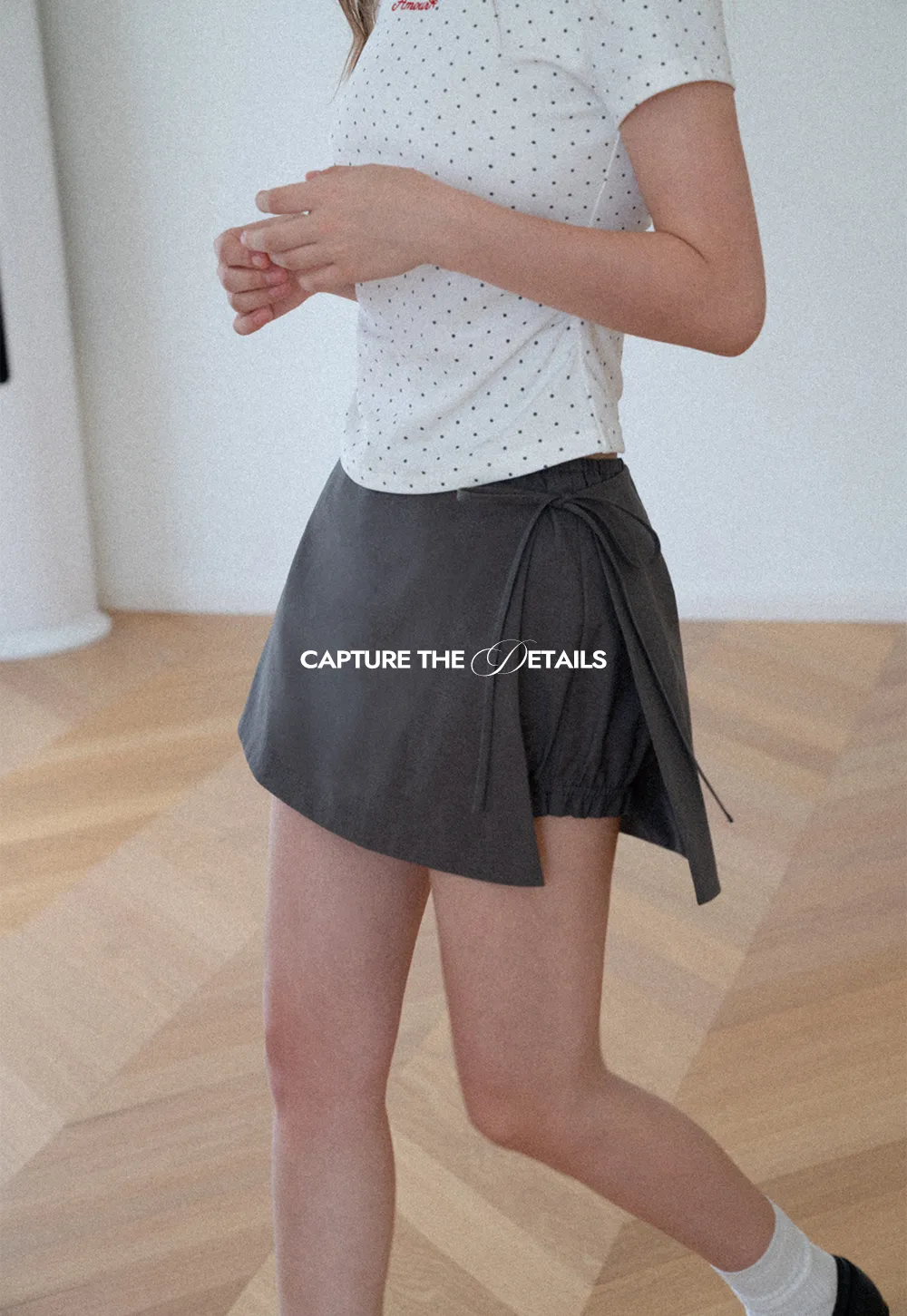 Polka Dot Wrap Skirt