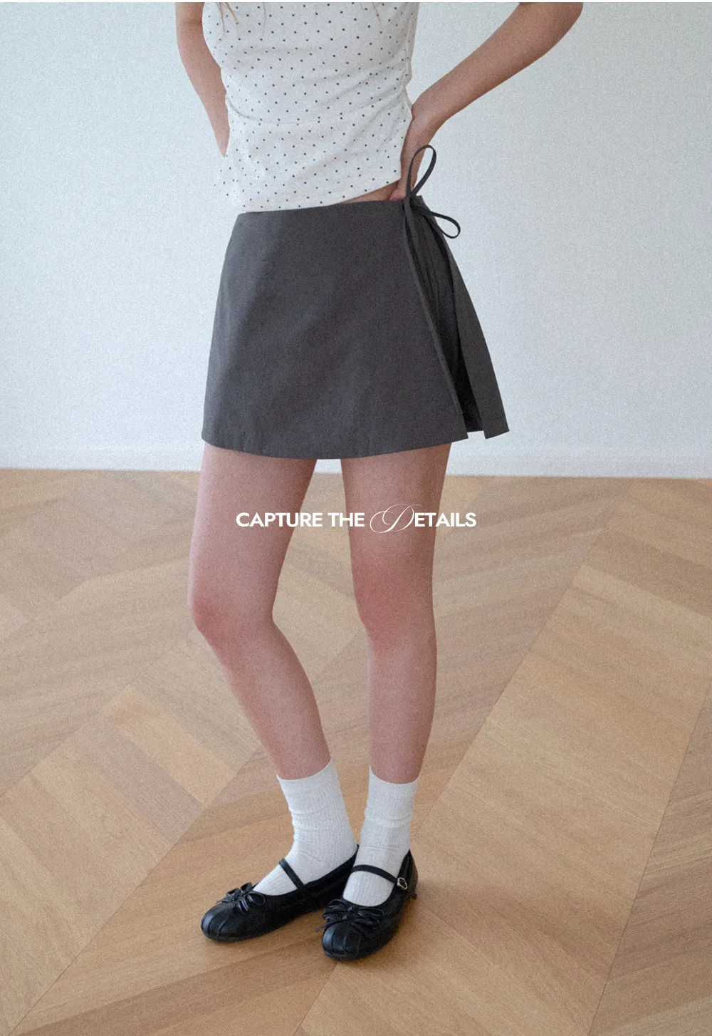 Polka Dot Wrap Skirt