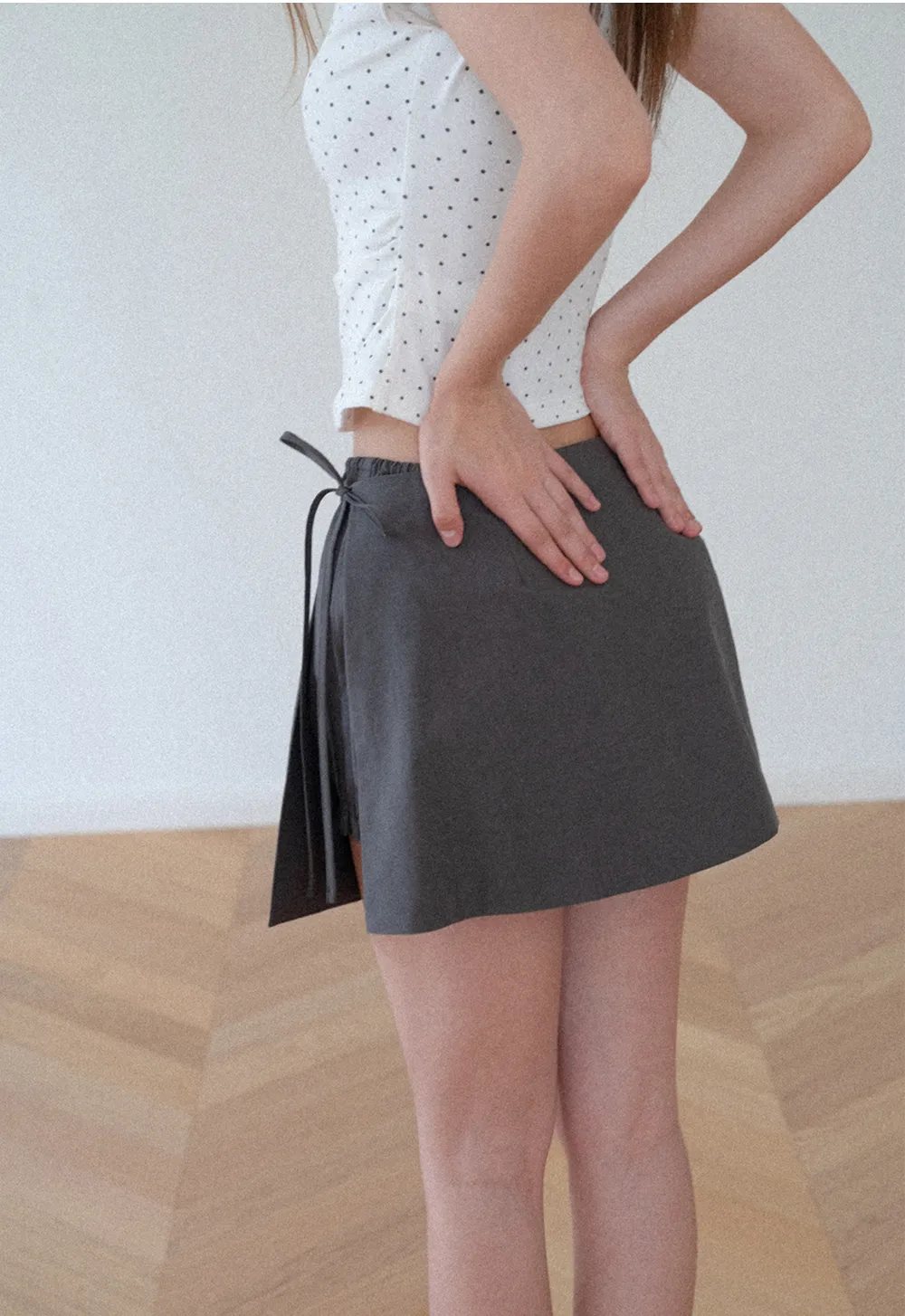 Polka Dot Wrap Skirt