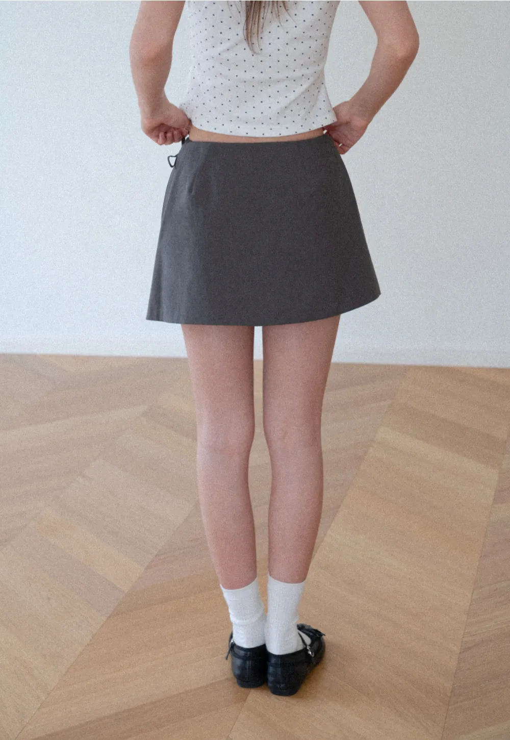 Polka Dot Wrap Skirt