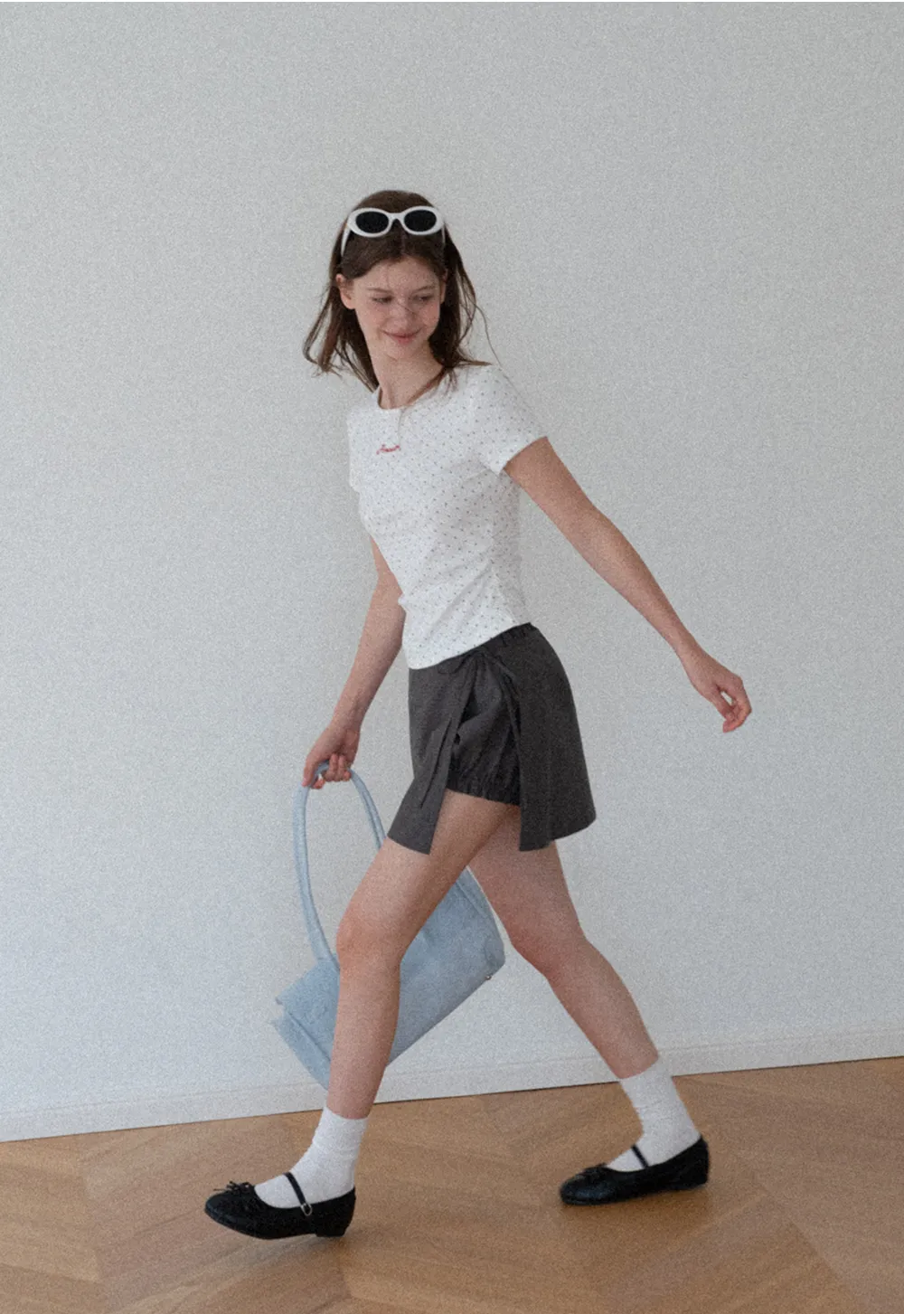 Polka Dot Wrap Skirt