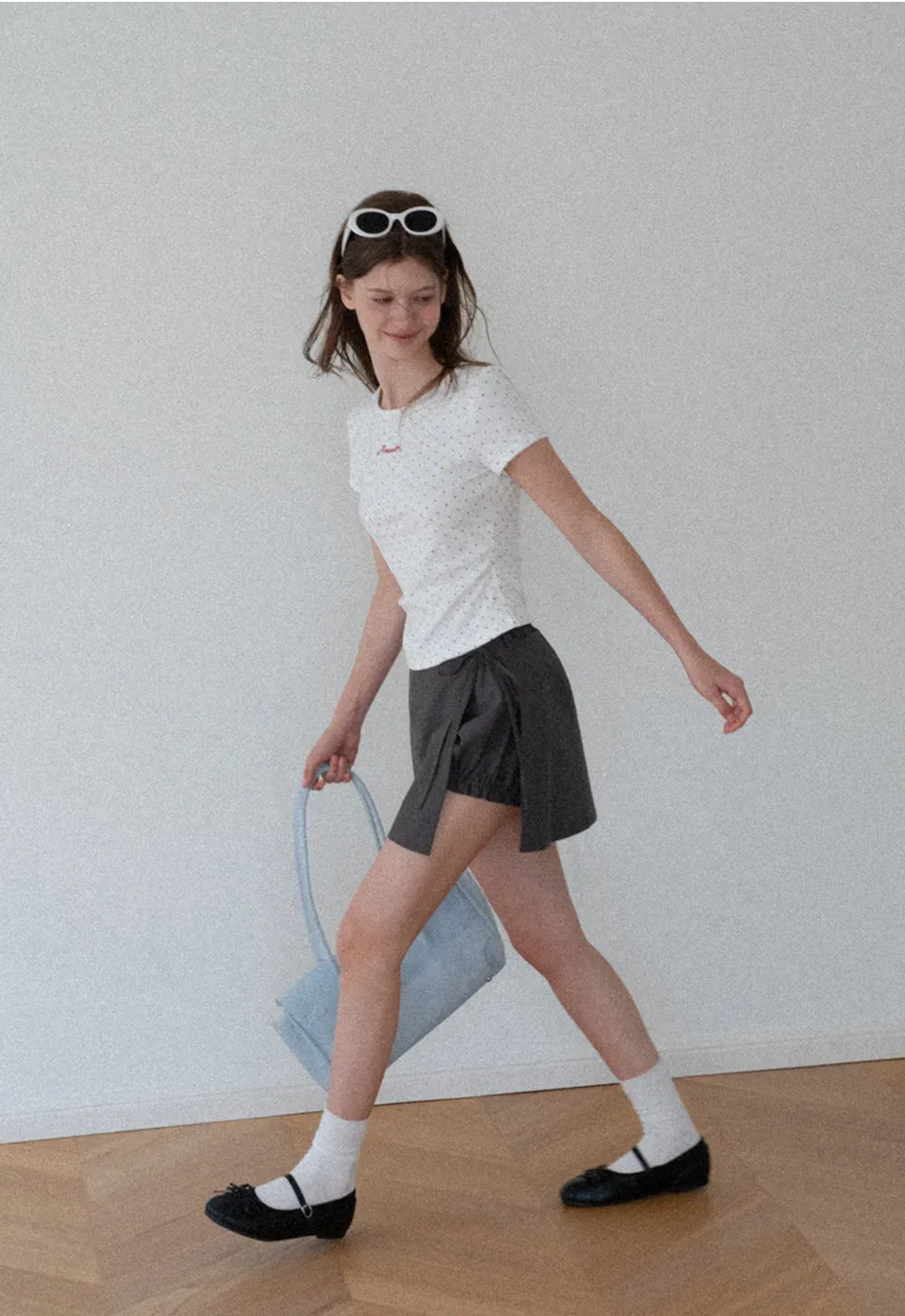 Polka Dot Wrap Skirt