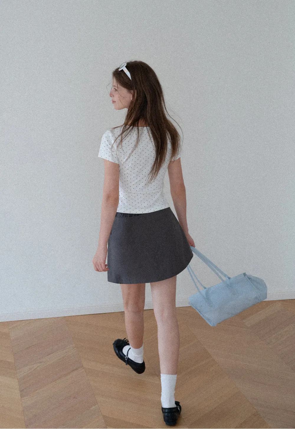 Polka Dot Wrap Skirt