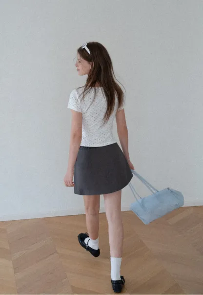 Polka Dot Wrap Skirt