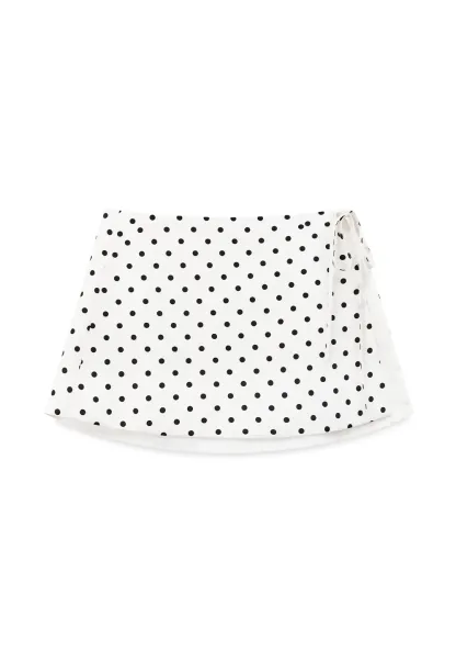 Polka Dot Wrap Skirt