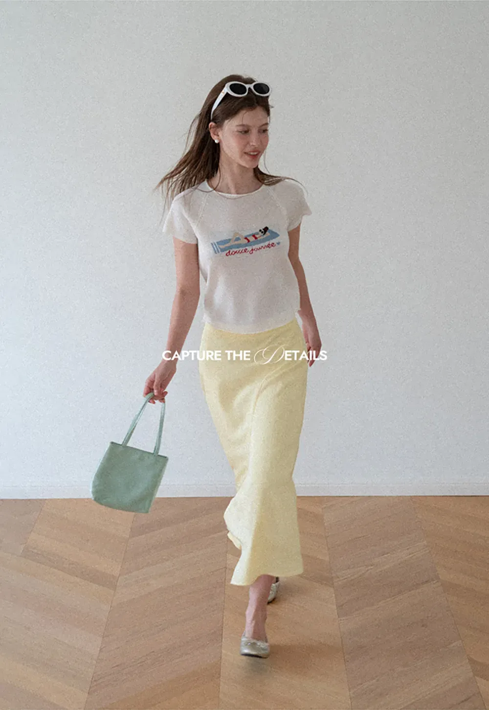 Asymmetrical Hem Flowing Midi Skirt