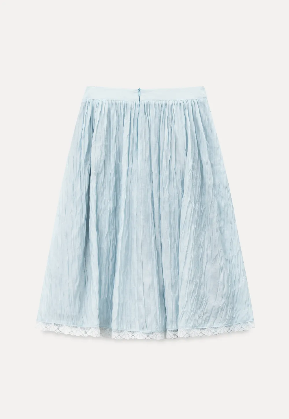 Lace Trim A Line Skirt
