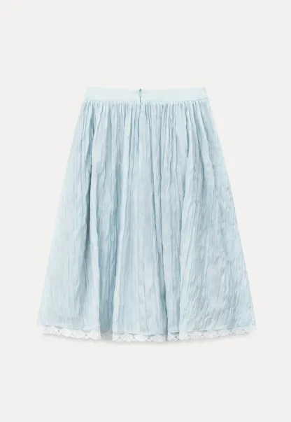 Lace Trim A Line Skirt