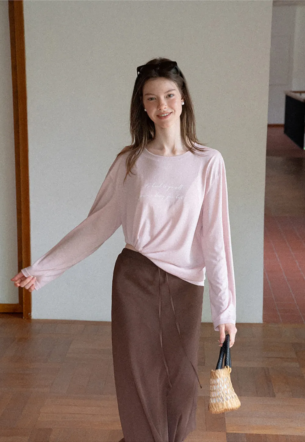 Flowy Maxi Skirt with Drawstring Waist