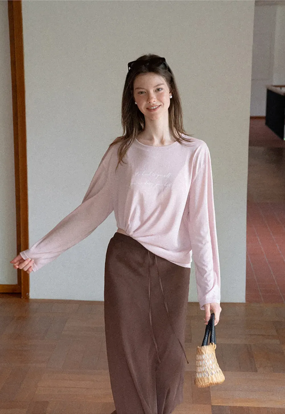 Flowy Maxi Skirt with Drawstring Waist