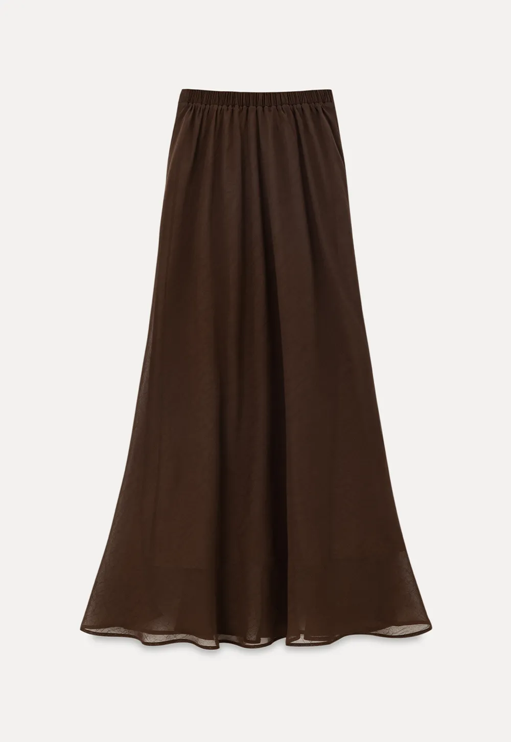 Flowy Maxi Skirt with Drawstring Waist
