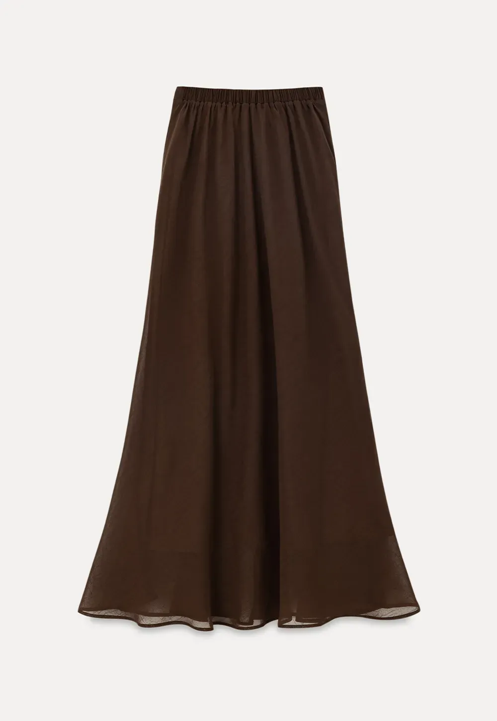 Flowy Maxi Skirt with Drawstring Waist