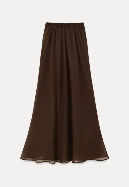 Flowy Maxi Skirt with Drawstring Waist