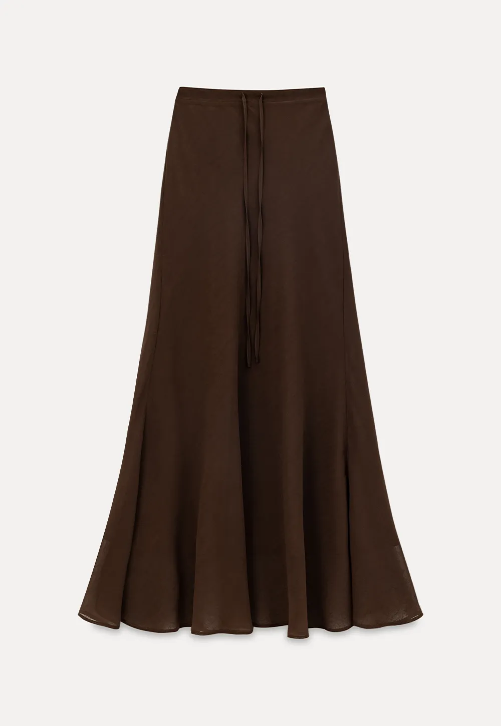 Flowy Maxi Skirt with Drawstring Waist