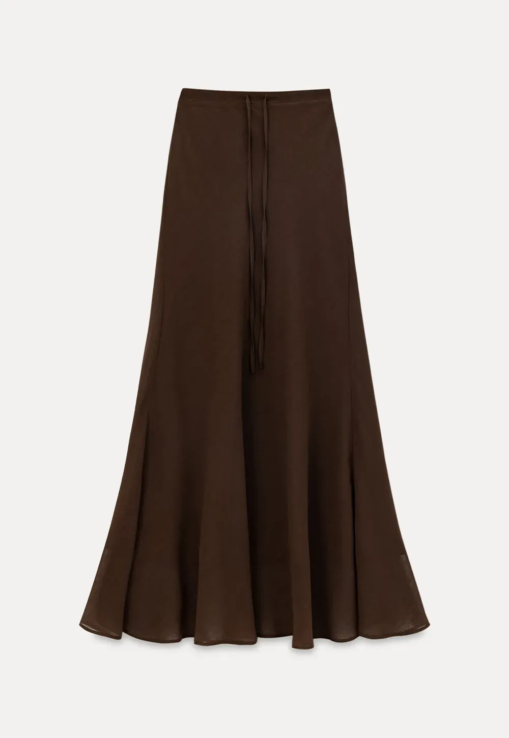 Flowy Maxi Skirt with Drawstring Waist
