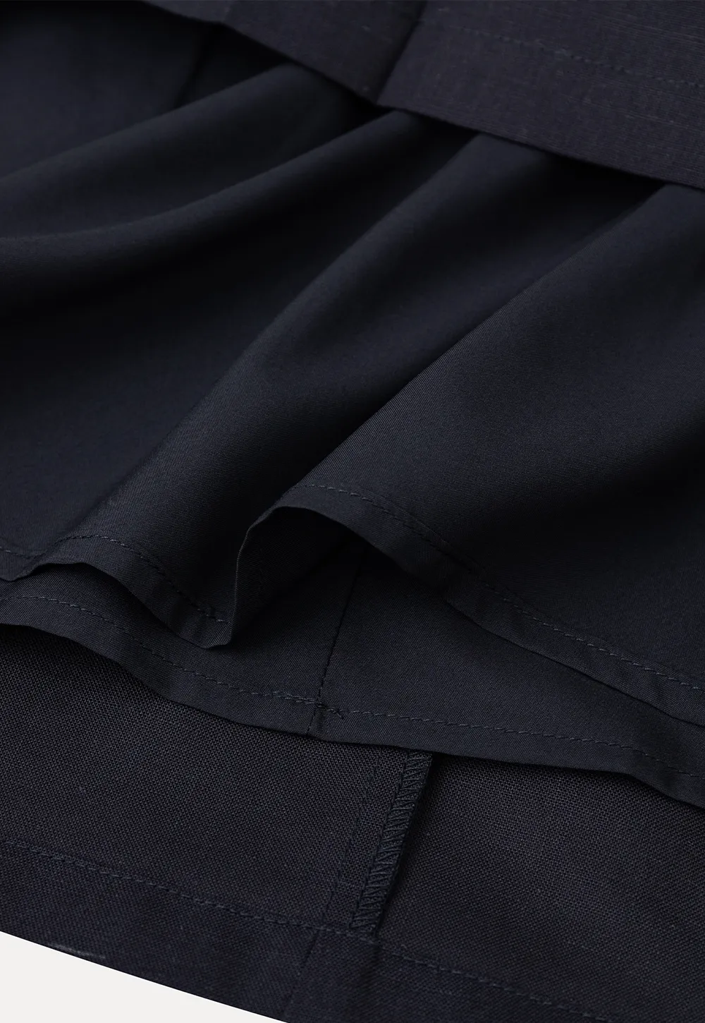 High Waist Pleated A Line Skirt
