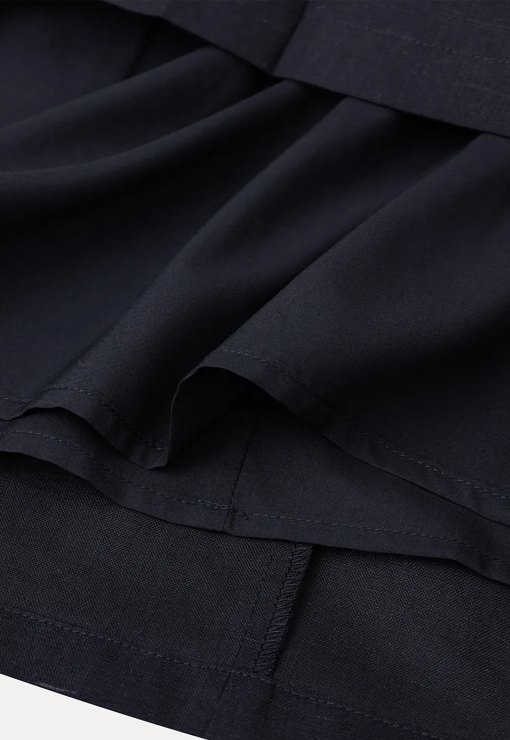 High Waist Pleated A Line Skirt