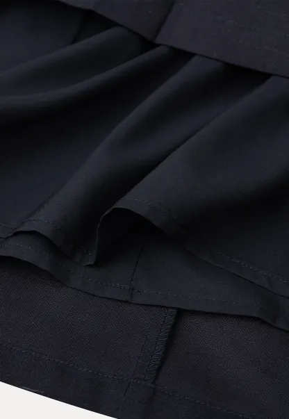High Waist Pleated A Line Skirt