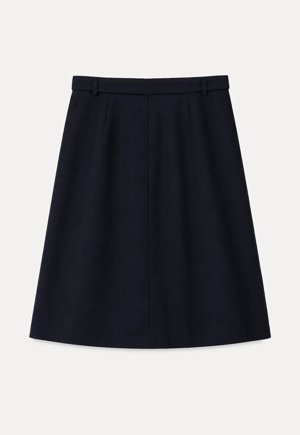 High Waist Pleated A Line Skirt