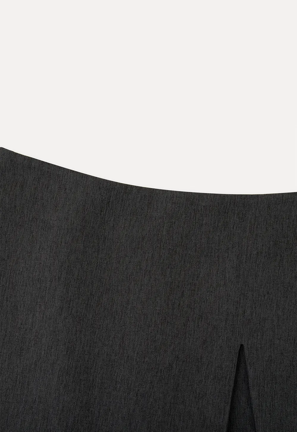 Asymmetrical Front Slit Mini Skirt