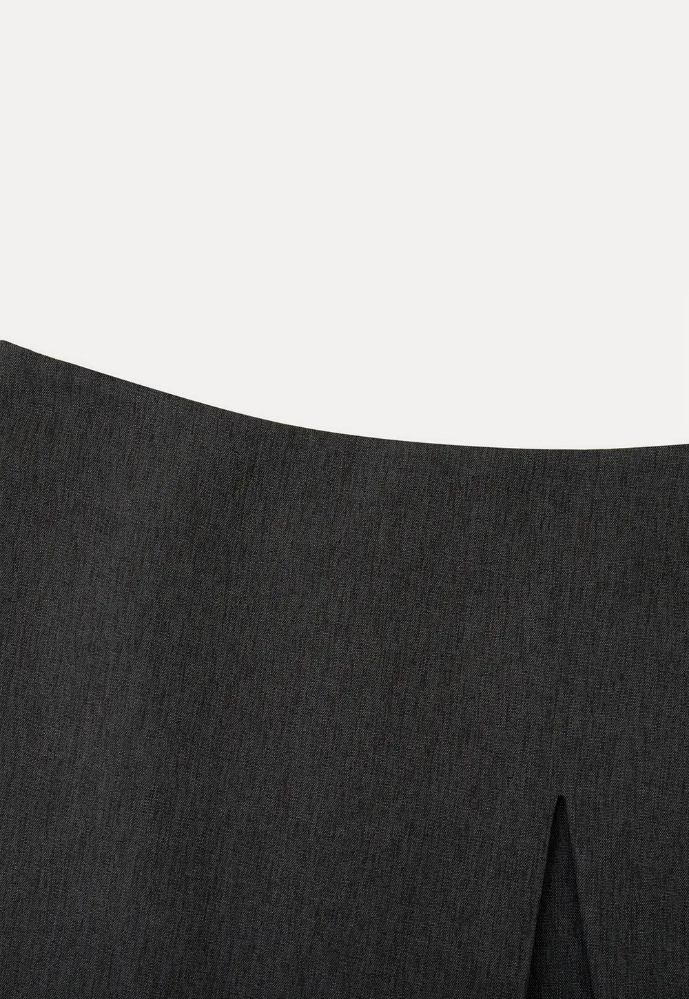 Asymmetrical Front Slit Mini Skirt