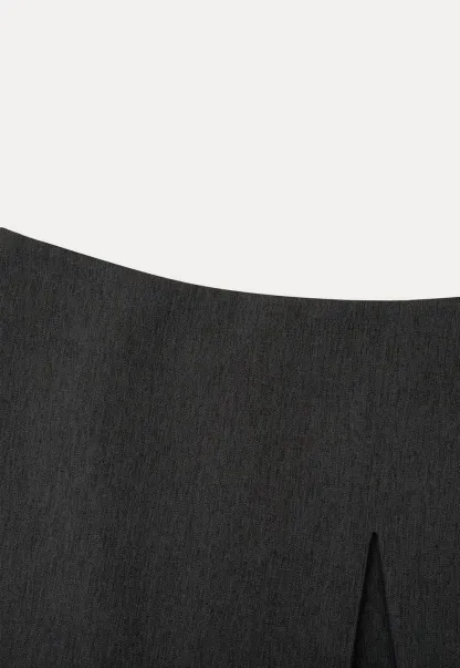 Asymmetrical Front Slit Mini Skirt