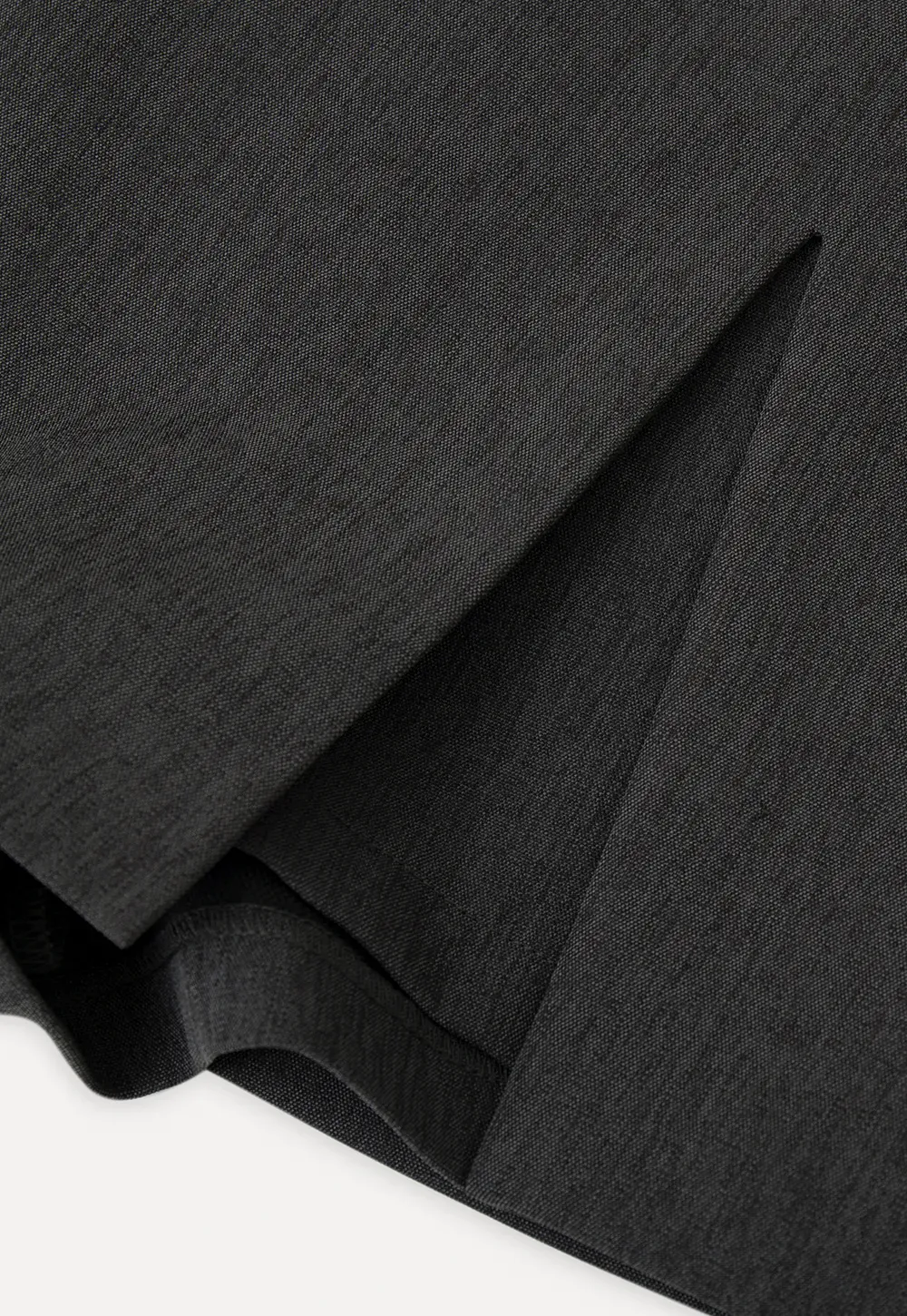 Asymmetrical Front Slit Mini Skirt