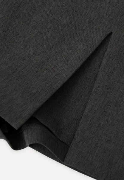 Asymmetrical Front Slit Mini Skirt