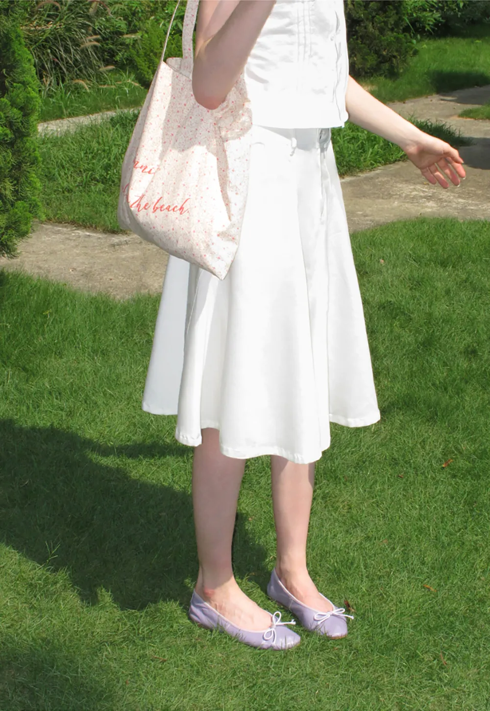 High Waist A Line Flared Skirt